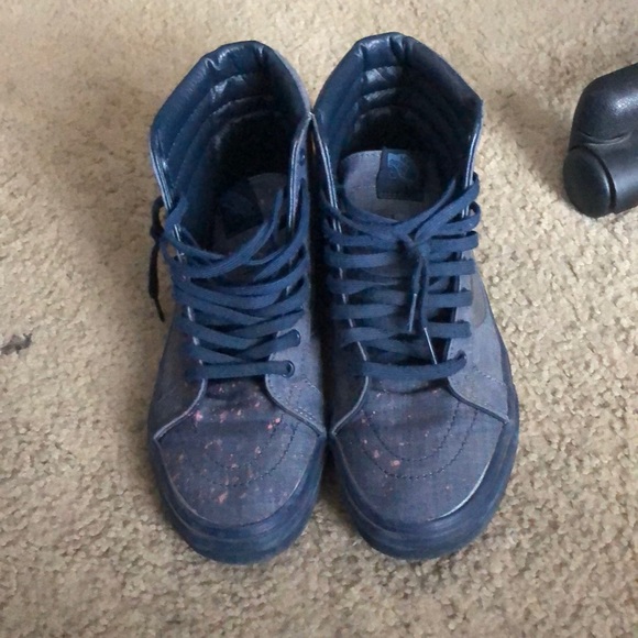 Navy blue high top vans - Picture 1 of 3